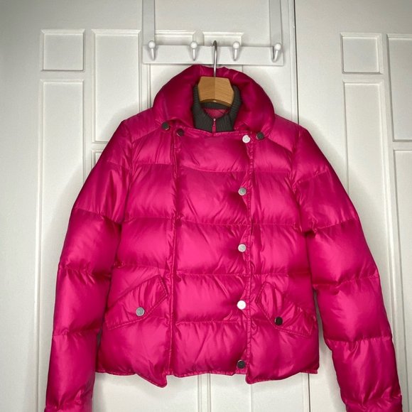 Hot Barbie pink BCBG puffer jacket/coat. - Picture 13 of 13
